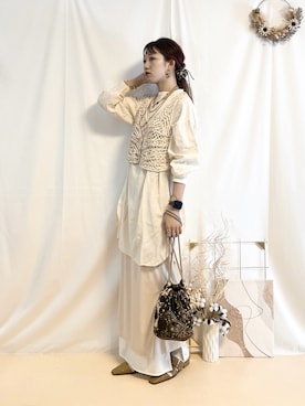 「B.C STOCK（ベーセーストック）のアイテム」を使った、うーさん 。さん（レディース・168cm）の春コーディネート