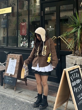 Elinさん（レディース・145cm）の冬コーディネート