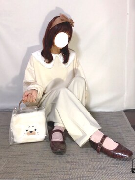 「アイテム（付け襟）」を使った、kaop🐣さん（レディース・150cm）の秋コーディネート