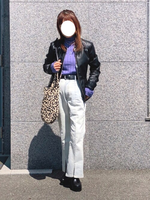 ZARA - ノーカラーなら叶う 上品レザーコーデ ZARA美品 1681009795_500.jpg