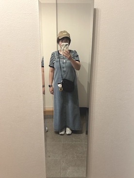 「アイテム（ワンピース）」を使った、めきちんさん（レディース・150cm・40代）の夏コーディネート
