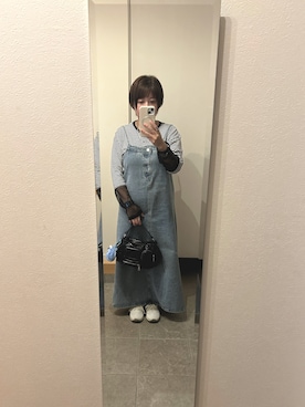 「アイテム（ワンピース）」を使った、めきちんさん（レディース・150cm・40代）の秋コーディネート