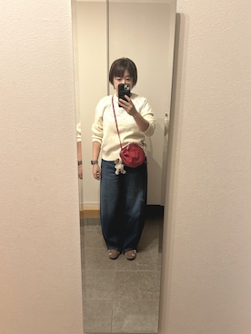 めきちんさん（骨格ストレート・レディース・150cm）の冬コーディネート