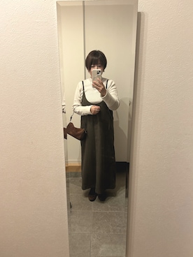 「アイテム（パンプス）」を使った、めきちんさん（レディース・150cm）の秋コーディネート