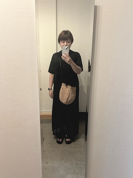 「GU」｜めきちんさん（レディース・150cm・40代）の秋コーディネート