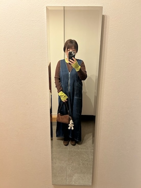 「アイテム（パンプス）」を使った、めきちんさん（レディース・150cm・40代）の冬コーディネート