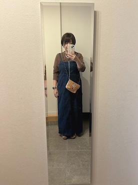 「アイテム（ワンピース）」を使った、めきちんさん（レディース・150cm・40代）の秋コーディネート