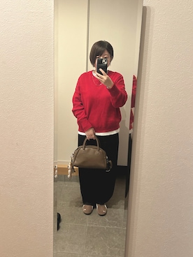 「アイテム（スニーカー）」を使った、めきちんさん（レディース・150cm・40代）の冬コーディネート