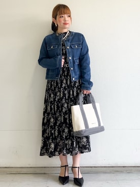 「Rubyrivet（ルビーリベット）のアイテム（スカート）」を使った、MIPPOさん（レディース・149cm）の冬コーディネート