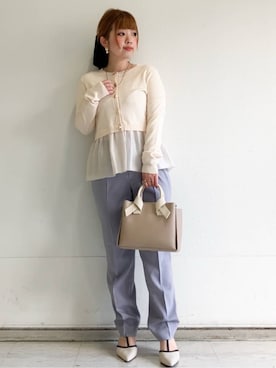 「index（インデックス）のアイテム（バッグ）」を使った、MIPPOさん（レディース・149cm）の春コーディネート