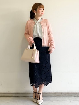 「COCUE（コキュ）のアイテム」を使った、MIPPOさん（レディース・149cm）の冬コーディネート