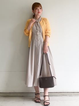 「OPAQUE.CLIP（オペークドットクリップ）のアイテム」を使った、MIPPOさん（レディース・149cm）の夏コーディネート