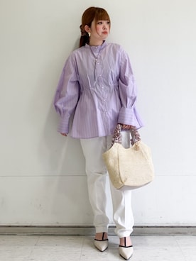 「index（インデックス）のアイテム（バッグ）」を使った、MIPPOさん（レディース・149cm）の春コーディネート