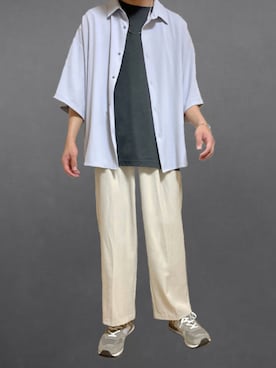 「KUUUPY（クーピー）のKUUUPY - 4wayサージカルステンレスネックレス（ネックレス）」を使った、まっちーさん（メンズ・179cm）の夏コーディネート