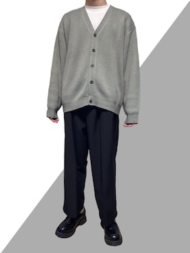 「無印良品（ムジルシリョウヒン）のアイテム（スウェット）」を使った、まっちーさん（メンズ・179cm）の春コーディネート