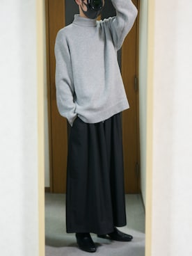 「RUUBON（ルーボン）のアイテム（ニット/セーター）」を使った、まっちーさん（メンズ・179cm）の冬コーディネート