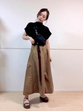 「ADDICTION（アディクション）のアイテム」を使った、SORIさん（レディース・167cm）の夏コーディネート