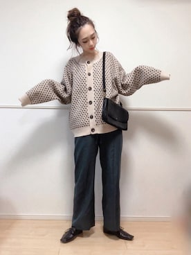 「JEANASIS（ジーナシス）のアイテム（バレエシューズ）」を使った、SORIさん（レディース・167cm）の秋コーディネート