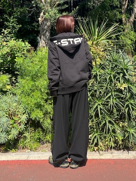 「アイテム（パーカー）」を使った、ririさん（レディース・158cm）の秋コーディネート