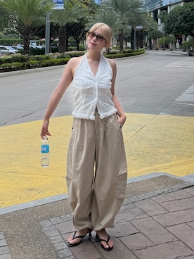 「NUEF （ヌエフ）のアイテム」を使った、ririさん（レディース・158cm）の秋コーディネート