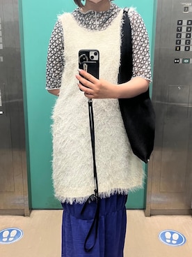 「ジーナシス」｜「アイテム（ハンドバッグ）」を使った、ririさん（レディース・158cm）の夏コーディネート
