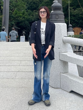 ririさん（骨格ストレート・レディース・158cm）の秋コーディネート