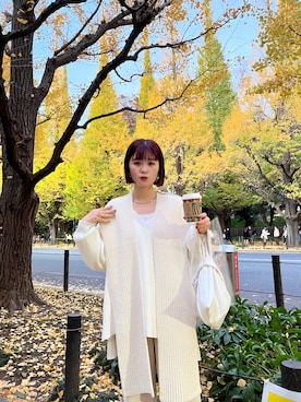 「イチョウ並木」｜ririさん（レディース・158cm）の秋コーディネート