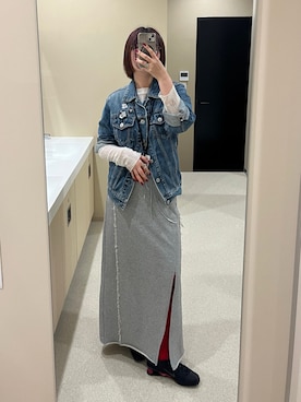 「アイテム（スカート）」を使った、ririさん（レディース・158cm・20代）の秋コーディネート