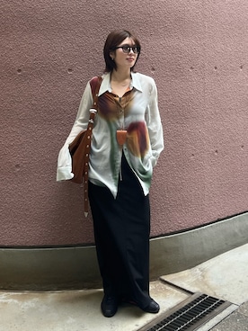 「Knuth Marf（クヌースマーフ）のアイテム」を使った、ririさん（レディース・158cm）の夏コーディネート