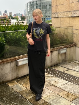 「GANNI（ガニー）のアイテム」を使った、ririさん（レディース・158cm）の夏コーディネート