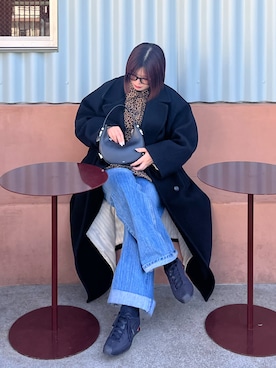 「OSOI（オソイ）のアイテム」を使った、ririさん（レディース・158cm）の冬コーディネート