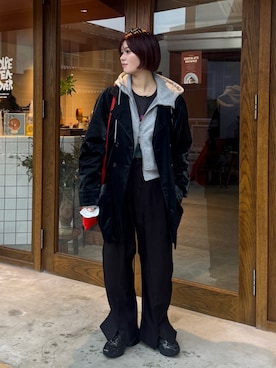 「アイテム（テーラードジャケット）」を使った、ririさん（レディース・158cm）の冬コーディネート