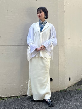 「feepur（フェピュール）のアイテム（スカート）」を使った、ririさん（レディース・158cm）の春コーディネート