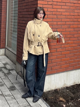 「RAY CASSIN（レイカズン）のアイテム」を使った、ririさん（レディース・158cm）の春コーディネート