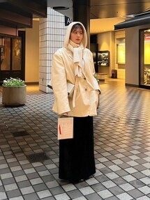 LE CIEL BLEU（ルシェルブルー）の「Faux Leather Oversized