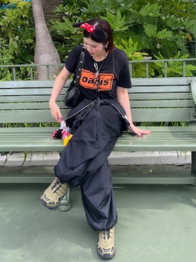 「アイテム（サロペット/オーバーオール）」を使った、ririさん（レディース・158cm）の秋コーディネート