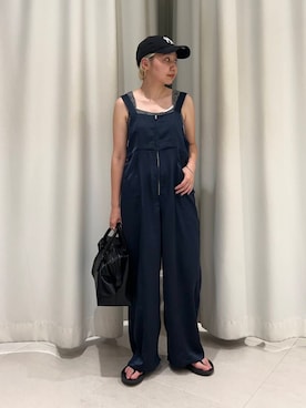 「KBF（ケイビーエフ）のアイテム（オールインワン・サロペット）」を使った、kanoさん（レディース・157cm）の夏コーディネート