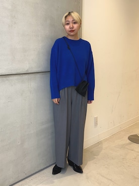 「アイテム（ポーチ）」を使った、kanoさん（レディース・157cm）の秋コーディネート