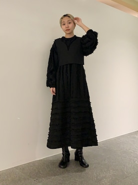 「kbf_ootd」｜「アイテム（その他トップス）」を使った、kanoさん（レディース・157cm）の冬コーディネート