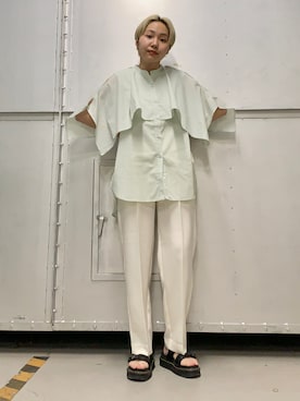 「マント」｜kanoさん（レディース・157cm）の春コーディネート