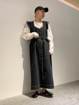 ワンピースを使った フェミニン の人気ファッションコーディネート 髪型 ベリーショートヘアー Wear