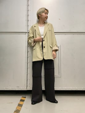 「アイテム（テーラードジャケット）」を使った、kanoさん（レディース・157cm・20代）の秋コーディネート