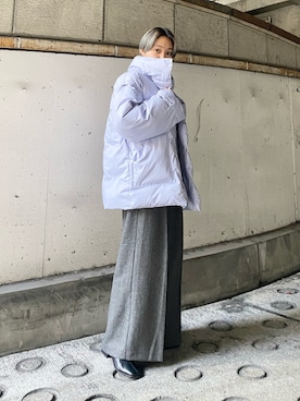 「kbf_ootd」｜「アイテム（ダウンジャケット/コート）」を使った、kanoさん（レディース・157cm）の秋コーディネート