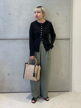 「RODE SKO（ロデスコ）のアイテム（バッグ）」を使った、kanoさん（レディース・157cm）の春コーディネート