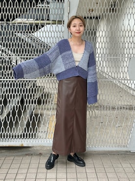 「RODE SKO」｜「アイテム（ローファー）」を使った、kanoさん（レディース・157cm）の秋コーディネート