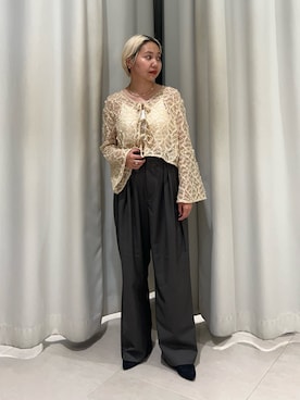 「アイテム（カーディガン/ボレロ）」を使った、kanoさん（レディース・157cm）の夏コーディネート