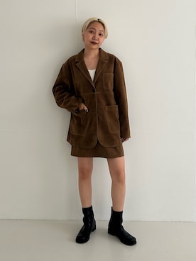 「アイテム（テーラードジャケット）」を使った、kanoさん（レディース・157cm・20代）の夏コーディネート