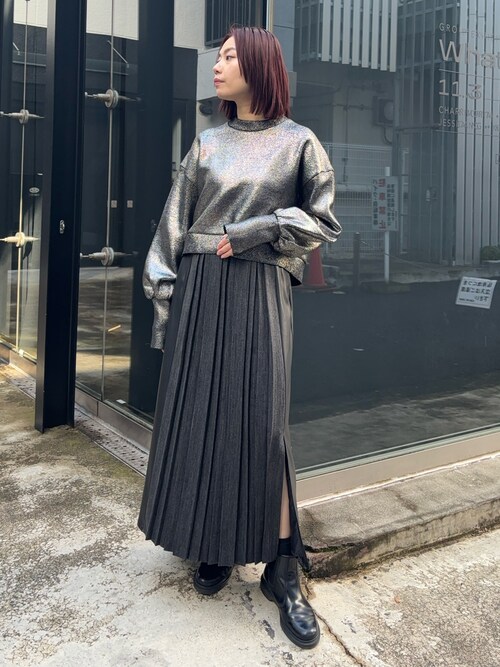 WEB限定】ストレンジプリーツロングスカート(スカート WEB限定】ストレンジプリーツロングスカート(スカート