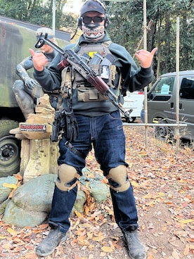 「アイテム（その他シューズ）」を使った、ねこのひたいさん（メンズ・178cm）の秋コーディネート