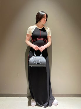 「DIESEL」｜「アイテム（ワンピース/ドレス）」を使った、umiさん（レディース・153cm）の春コーディネート